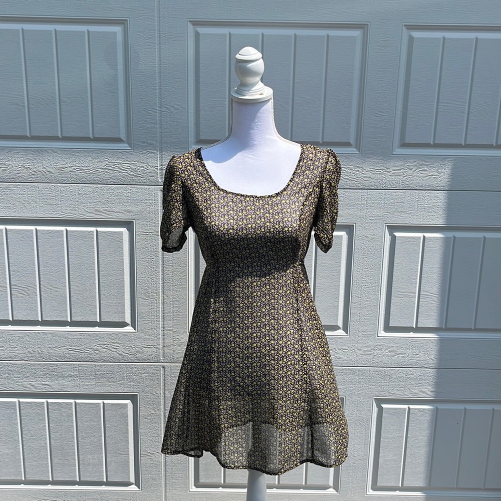 Adorable Sheer Floral Dress